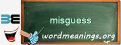 WordMeaning blackboard for misguess